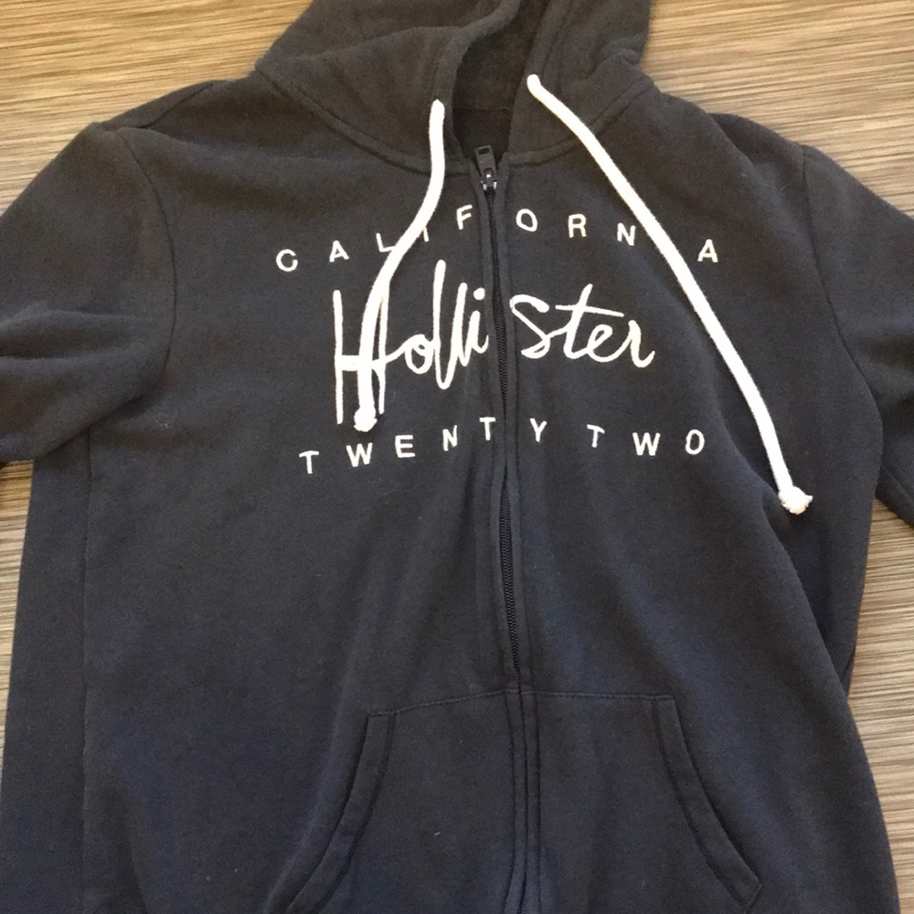 Hollister large zip up hoodie